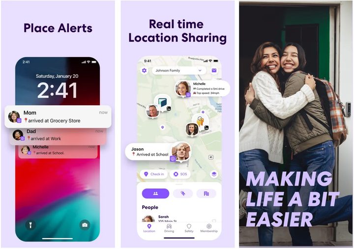 Life360 app.