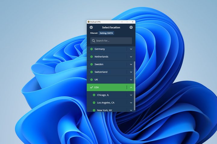 Mullvad VPN currently has DAITA servers in six countries.