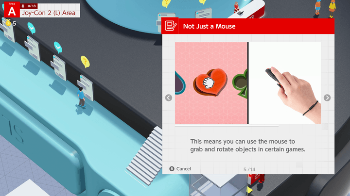A fact about mouse controls appears in a pop-up in Nintendo Switch 2 Welcome Tour.