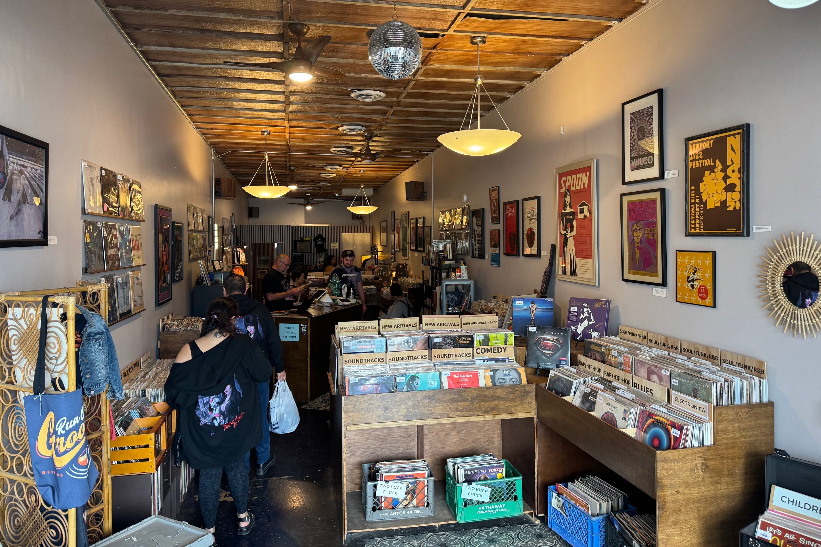 Inside Run Out Groove Records in Burbank, California.