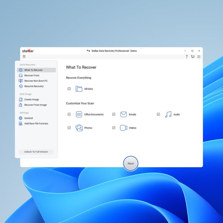 Stellar Data Recovery has a new outside-the-box design.