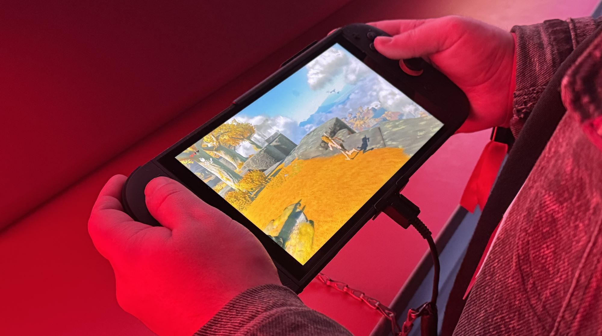 The Legend of Zelda: Tears of the Kingdom runs on a Switch 2 screen.