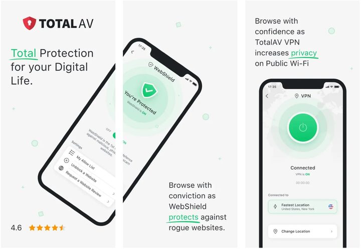 Total AV app for iPhone.