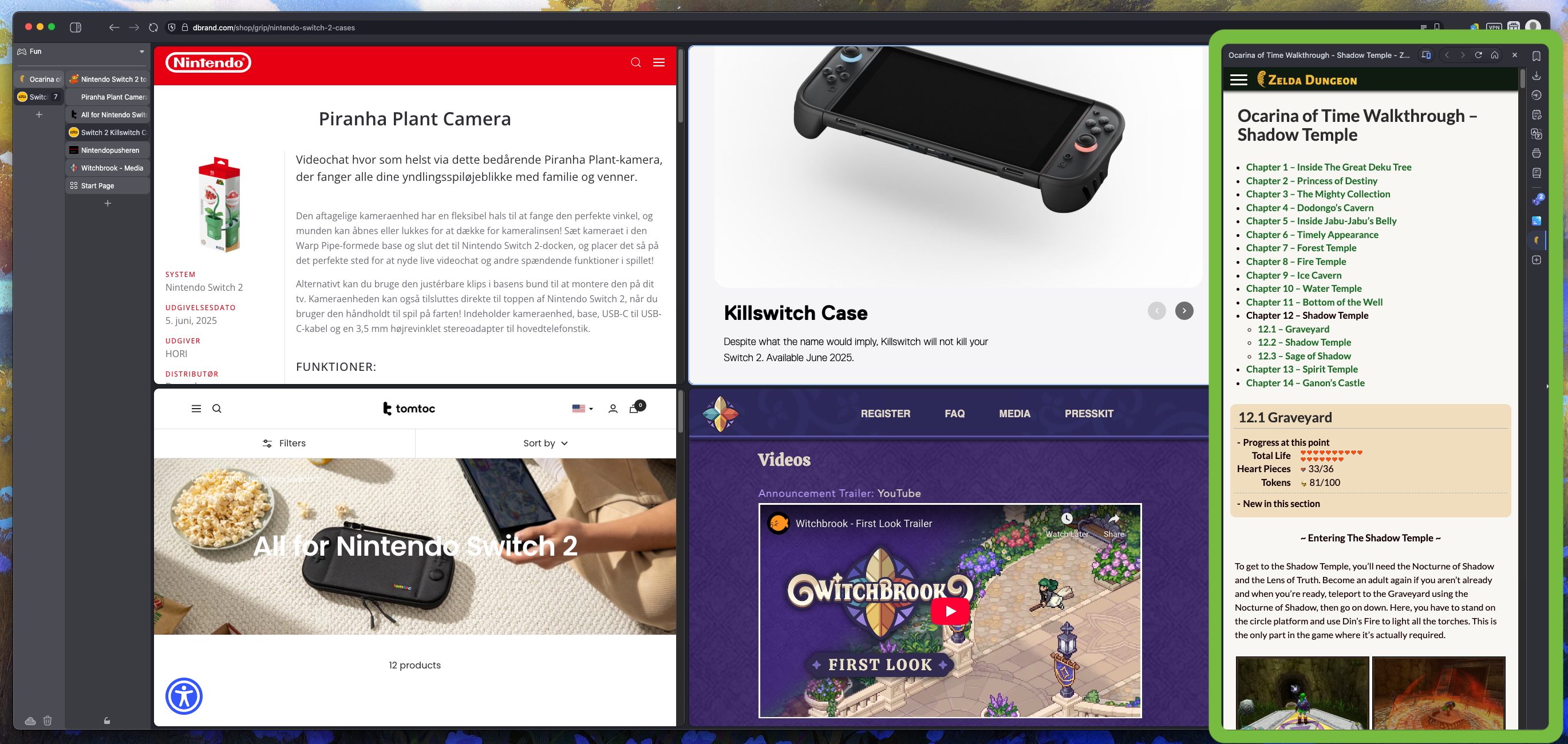 Web panel in Vivaldi.