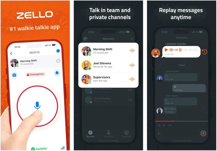 Zello app.