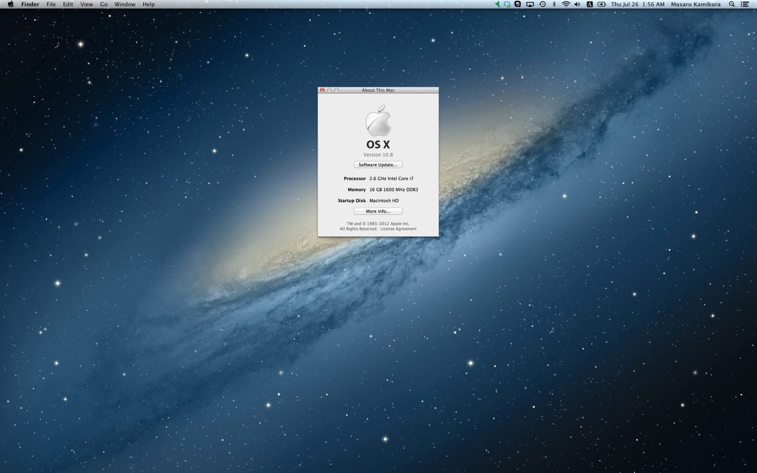 OS X Mountain Lion.