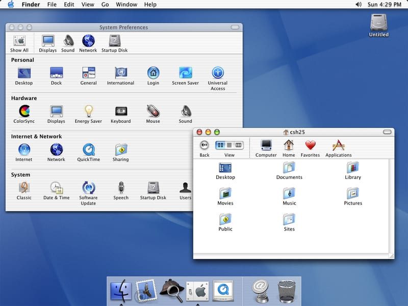 Mac OS X 10.1 Puma.