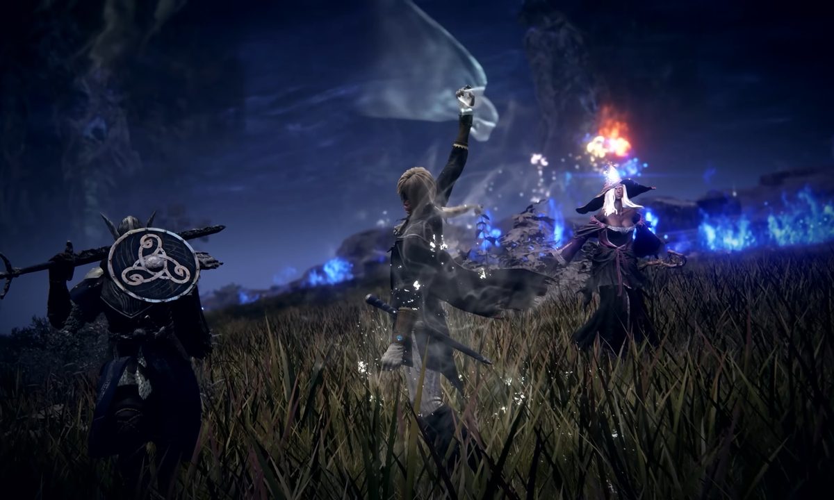The duchess turning invisible in Elden Ring: Nightreign.
