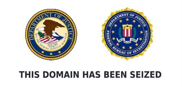 DOJ FBI domain seizure notice
