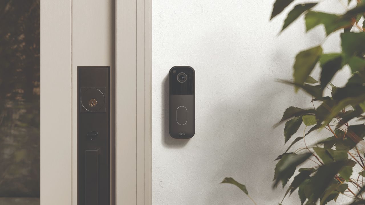 Blink Video Doorbell installed near door