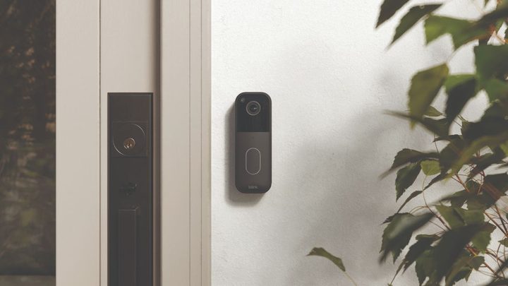 Blink Video Doorbell installed near door