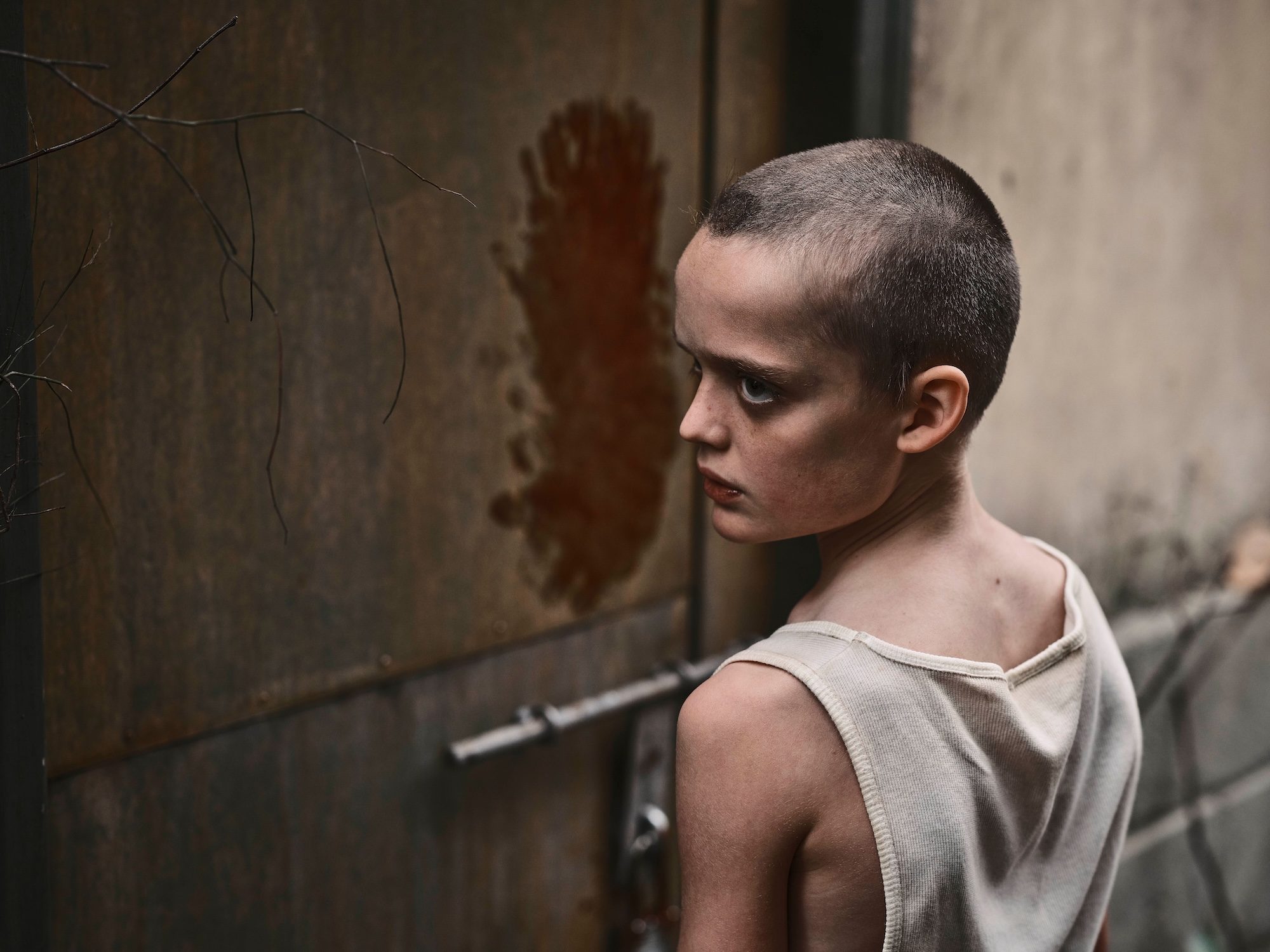 A boy looks demented in Bring Her Back.