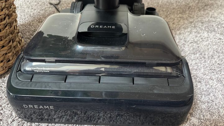 Dreame H12 roller docked.