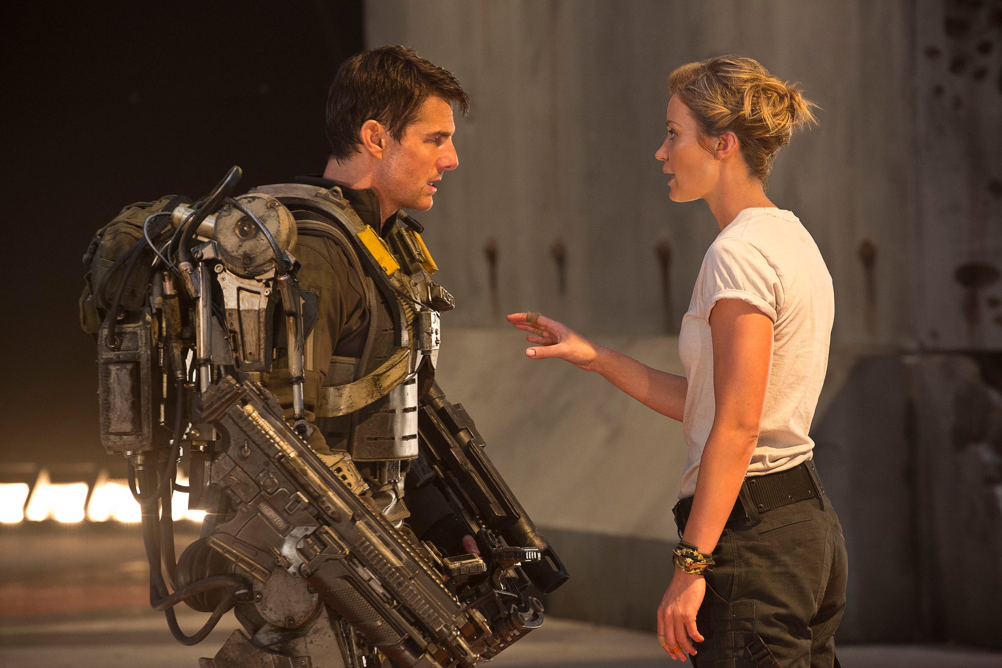 Tom Cruise and Emily Blunt in Edge of Tomorrow.