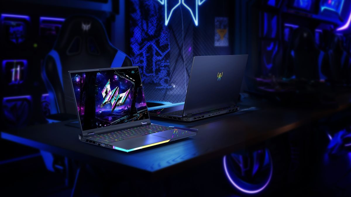 Acer Predator Helios Neo 16S displayed on a desk.