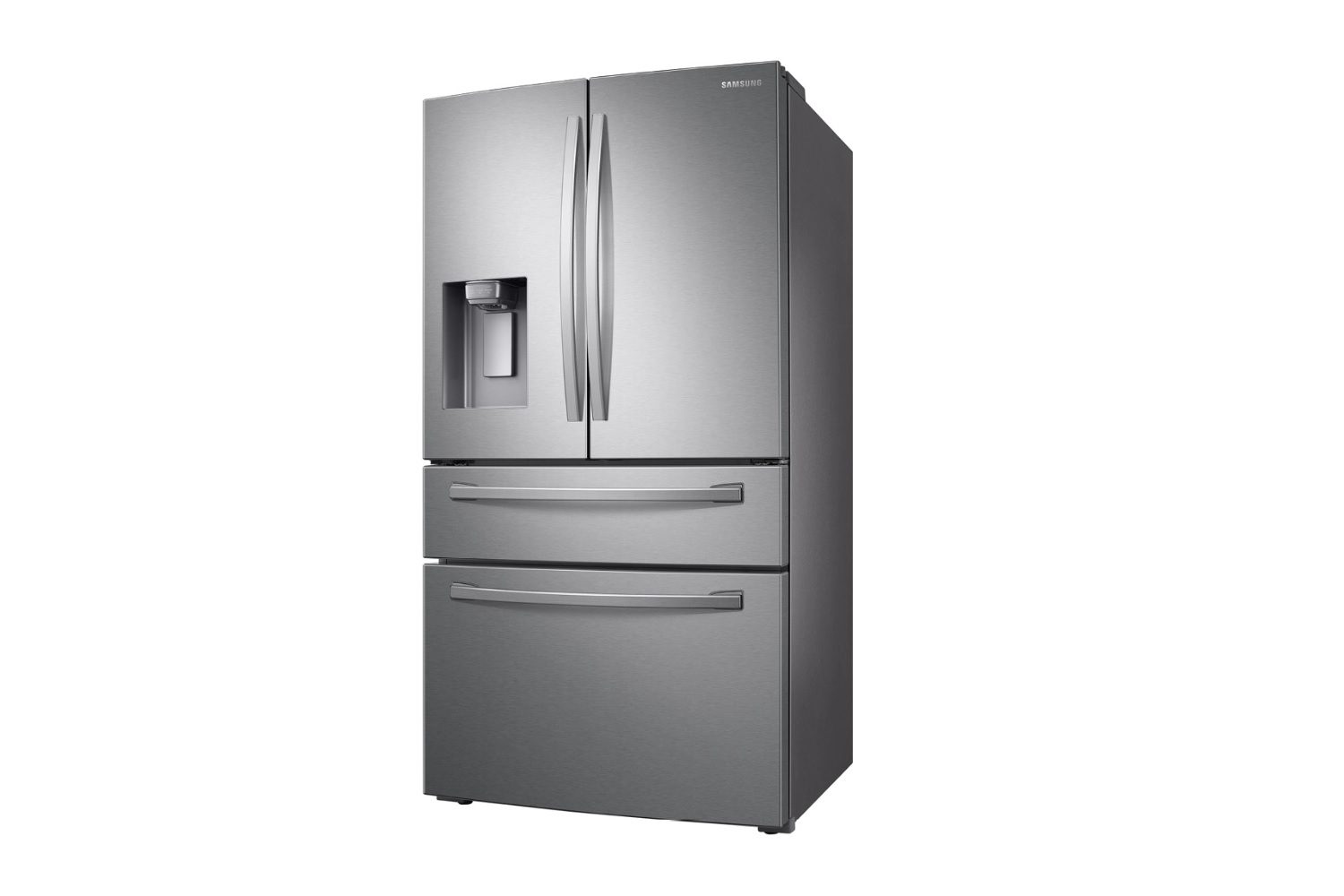 The Samsung 28 cu. ft. 4-Door French Door Refrigerator on a white background.