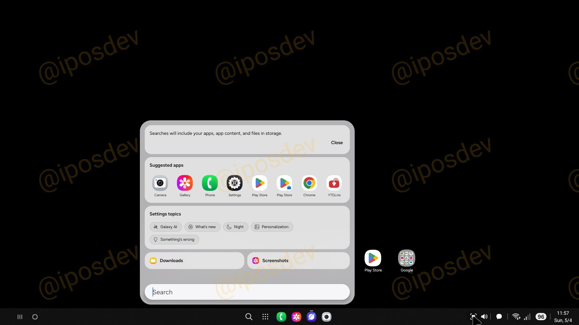 Samsung DeX in One UI8 leak