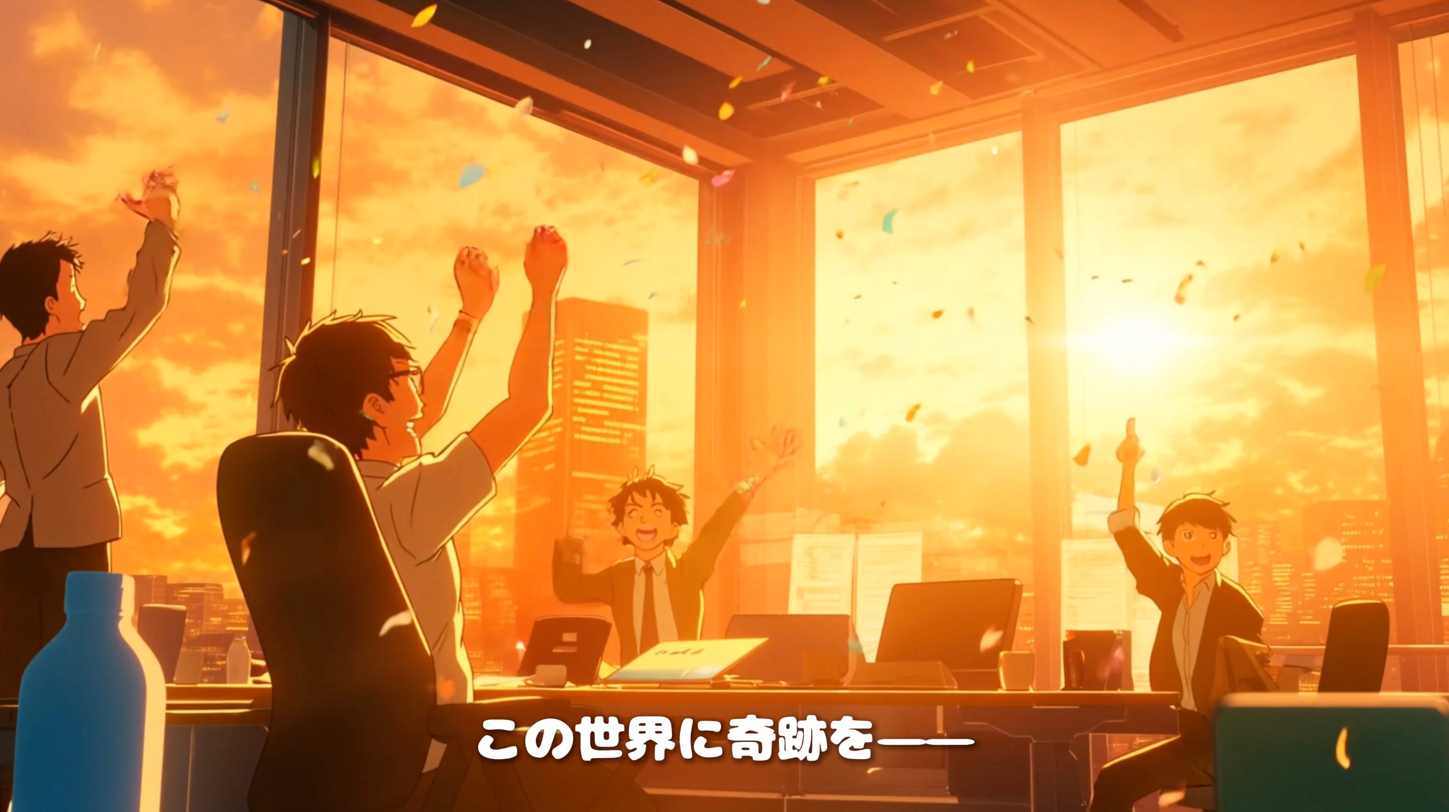 AI-generated anime scene using Animon.ai