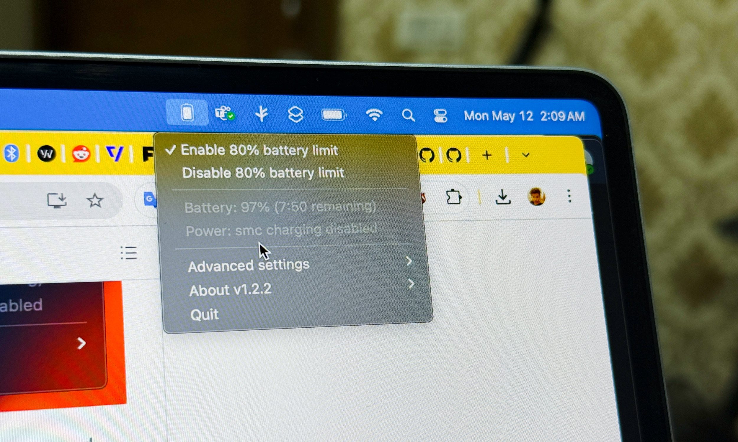 Actually Mentor for Mac battery health management.