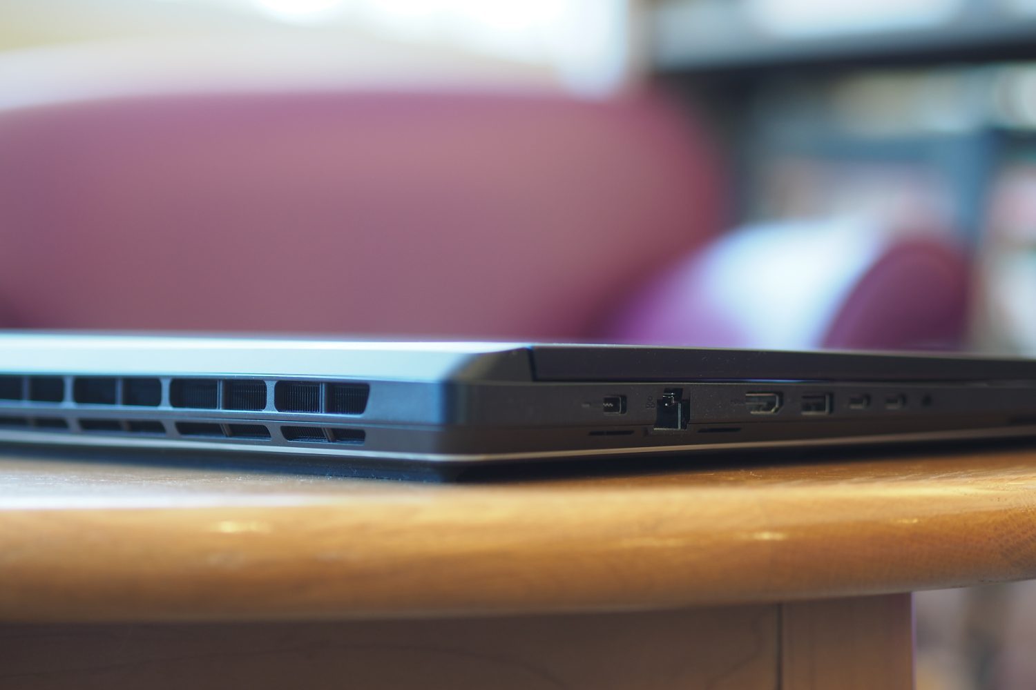Asus ROG Strix SCAR 18 2025 rear view showing vents.