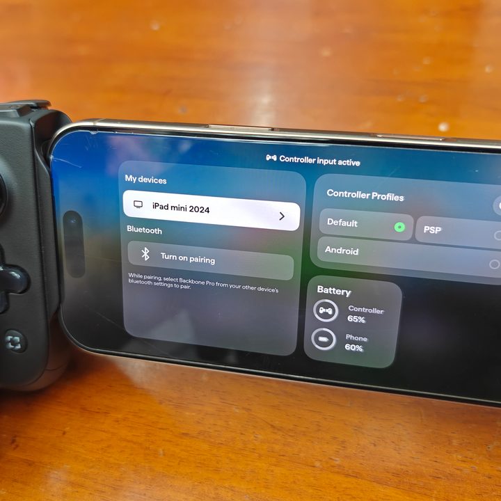 Device profiles on Backbone Pro controller.