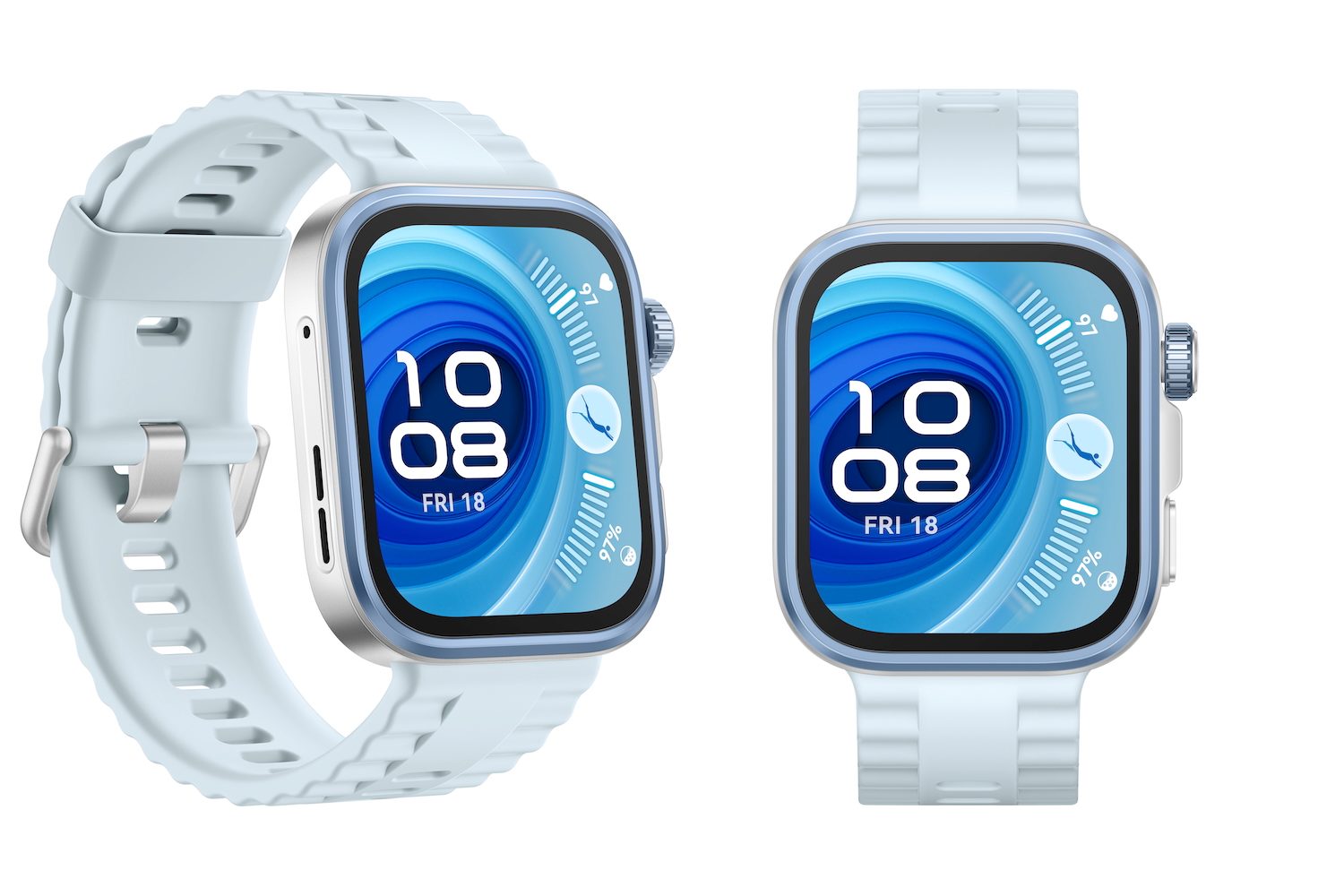 A promotional image of the Huawei Watch Fit 4 Pro.