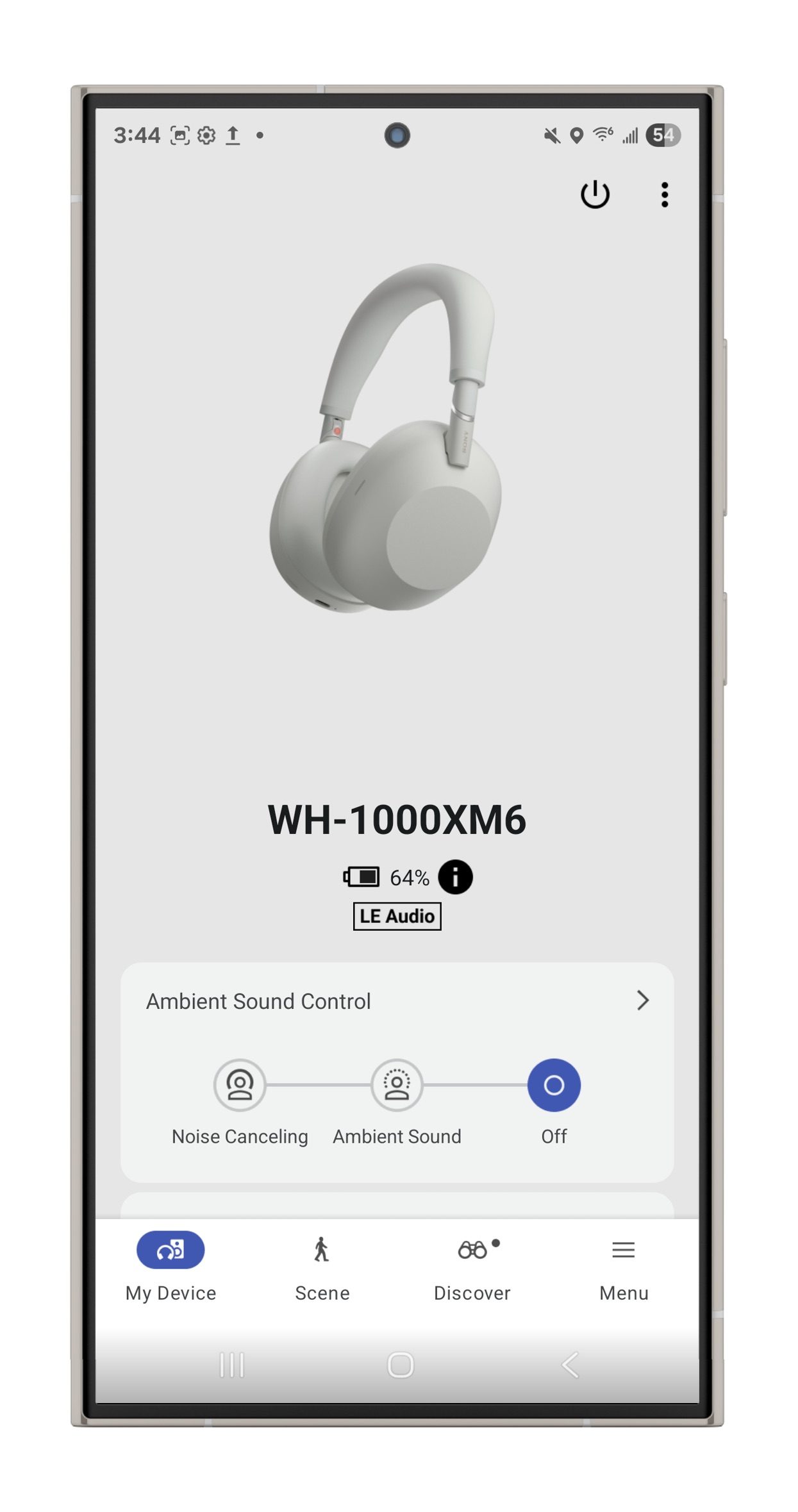 Sony Sound Connect app for Android.