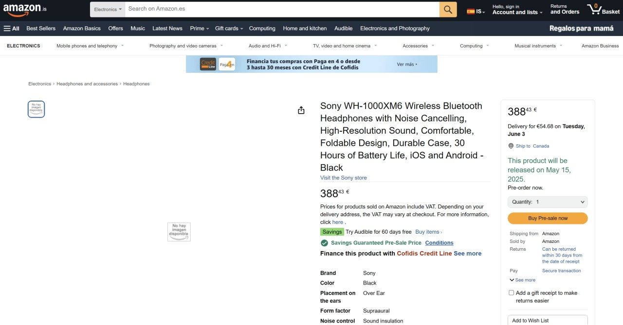 Sony WH-1000XM6 leak
