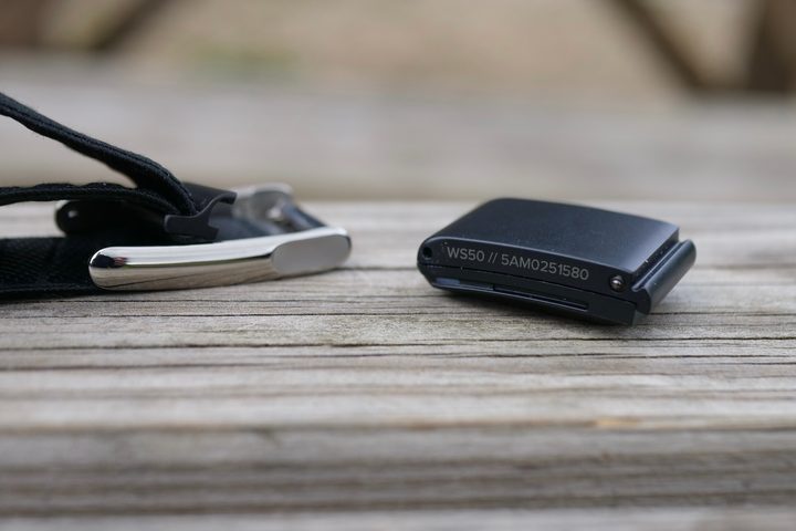 The side of the Whoop 5.0's sensor module.