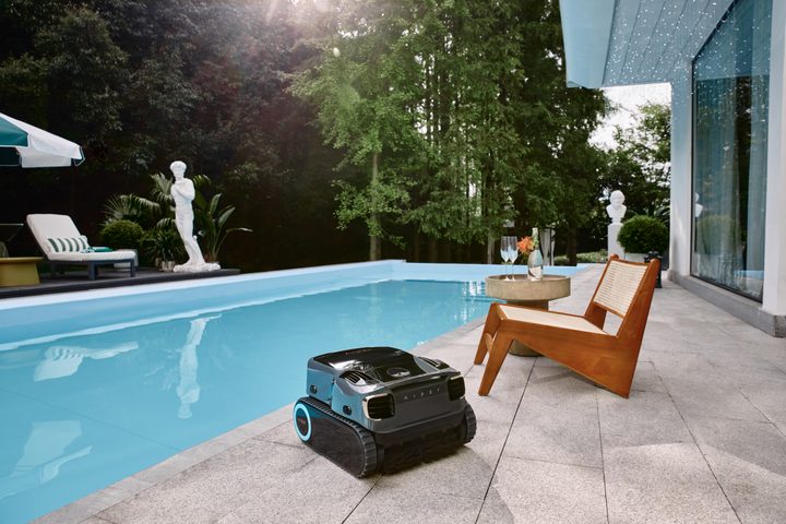 aiper pool cleaner ready to get to work