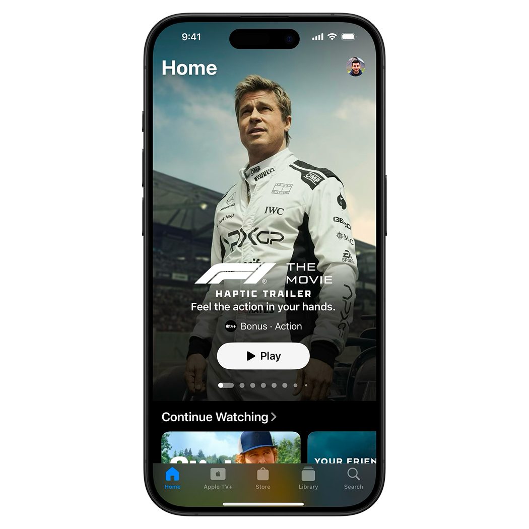Brad Pitt on the graphic for F1.