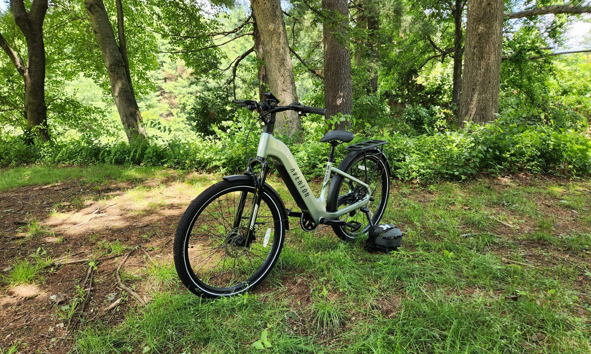 The Aventon Level.3 isn't restricted to smoothly paved surfaces.