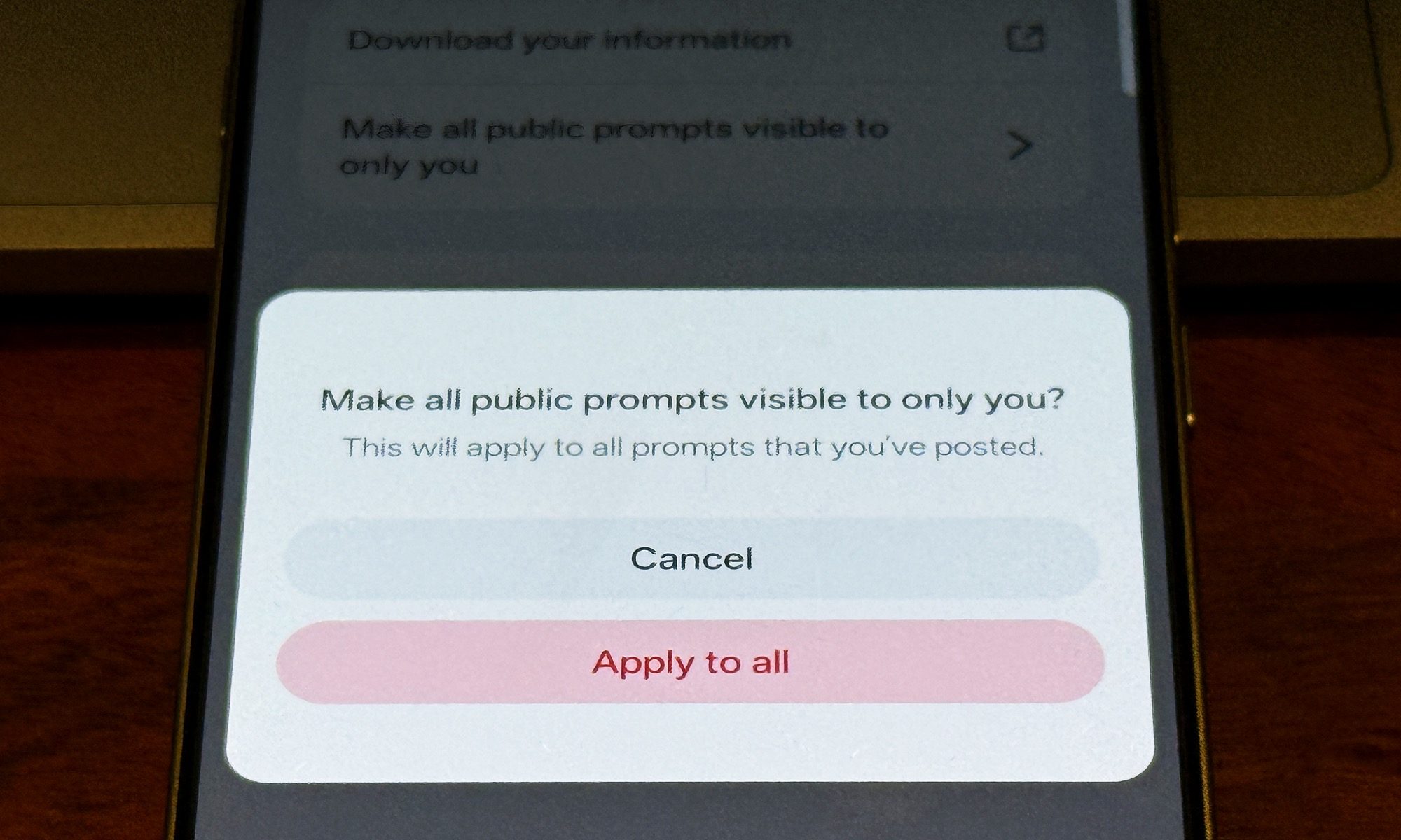 Changing fed visibility for Meta AI mobile app.