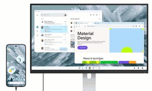 Desktop mode within Android 16.