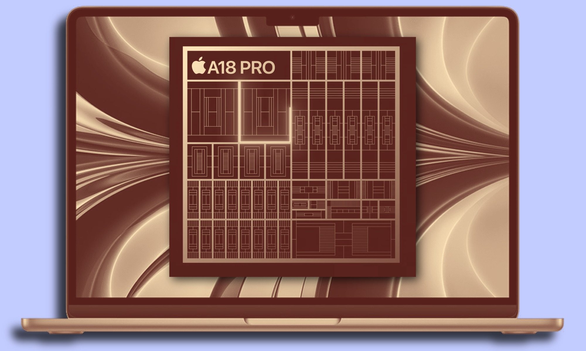 Future MacBook featuring the A18 Pro chip.