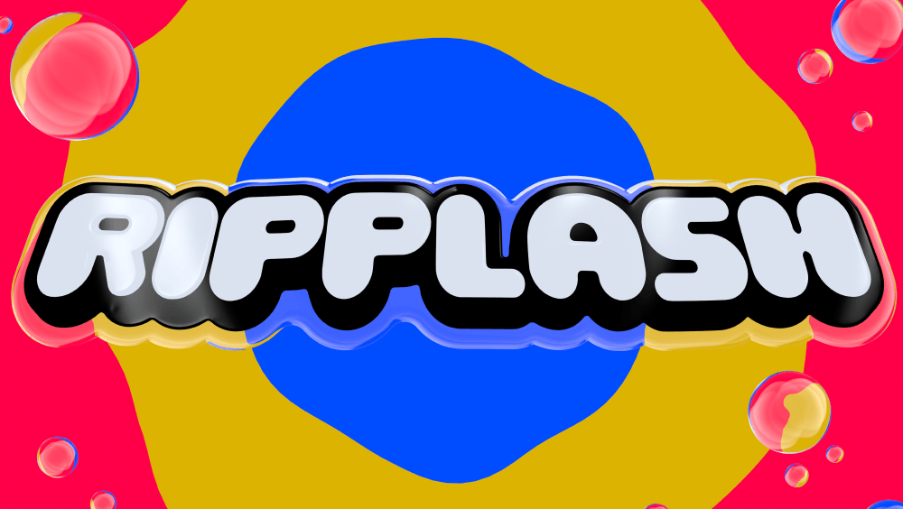 A logo for the game Ripplash appears on a colorful background.