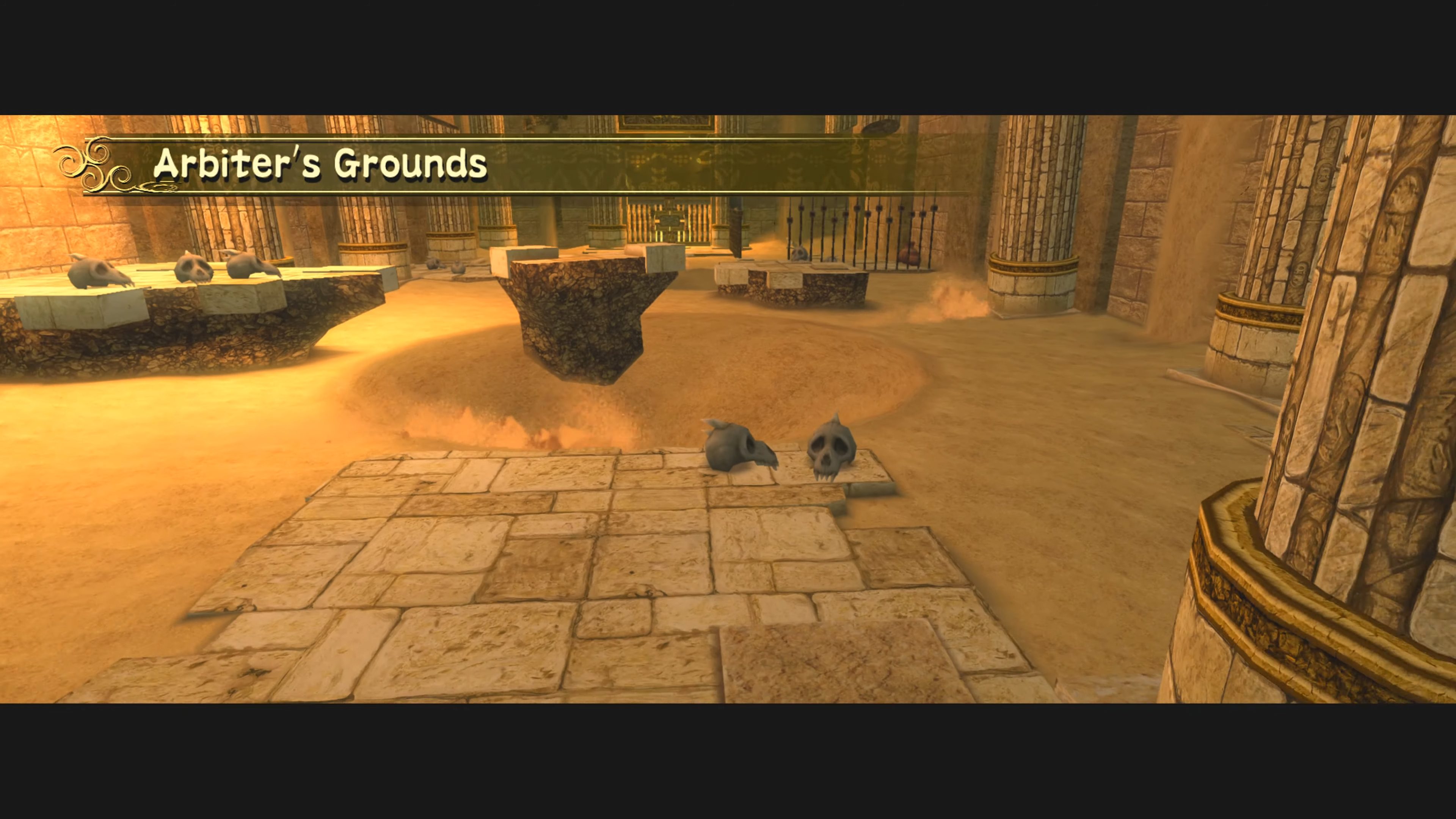 The sandy arbiter's grounds in Zelda.