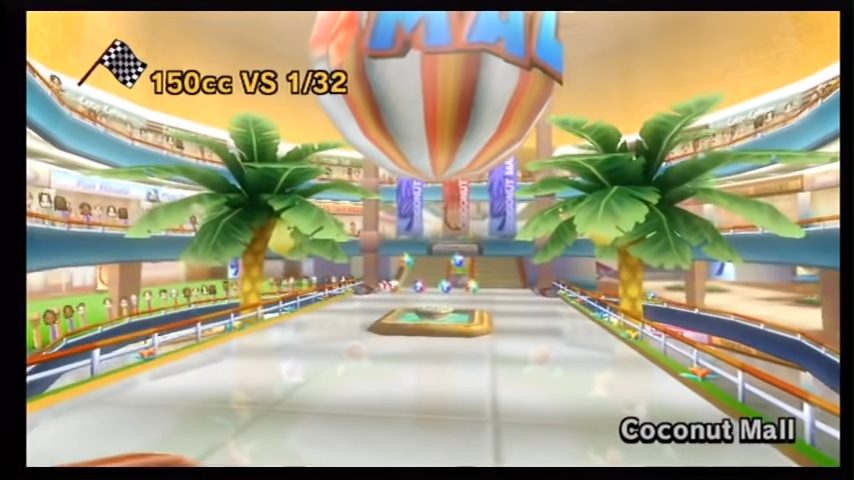 Coconut Mall in Mario Kart Wii.