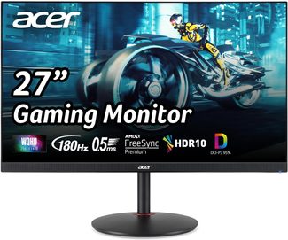 Front view of the Acer Nitro 27" WQHD Gaming Monitor.