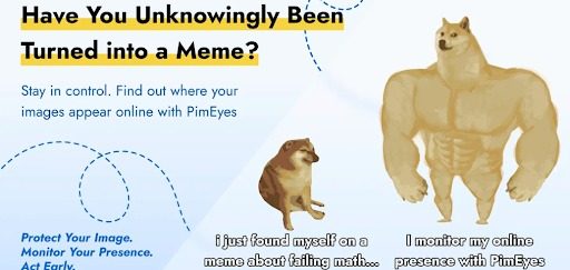 Pimeyes illustration with a dog