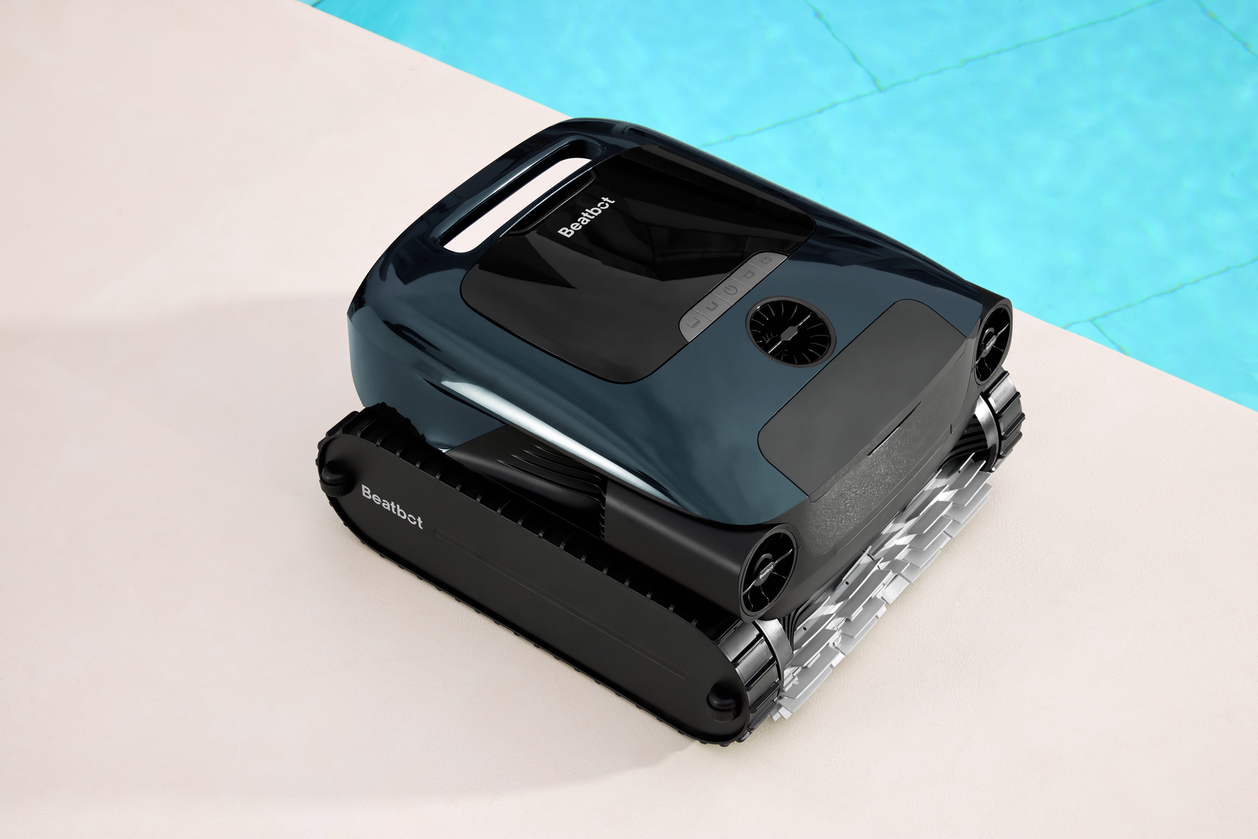 The Beatbot Aquasense 2 Pro beside the swimming pool.