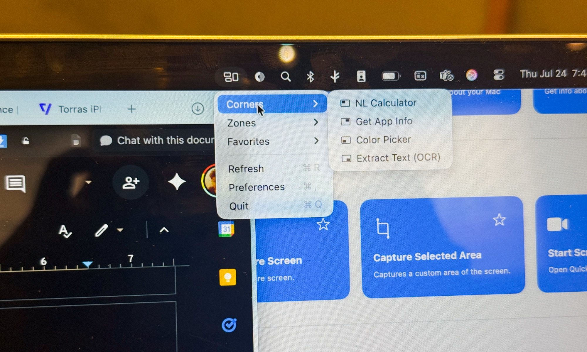Running SuperCorners app on Mac.