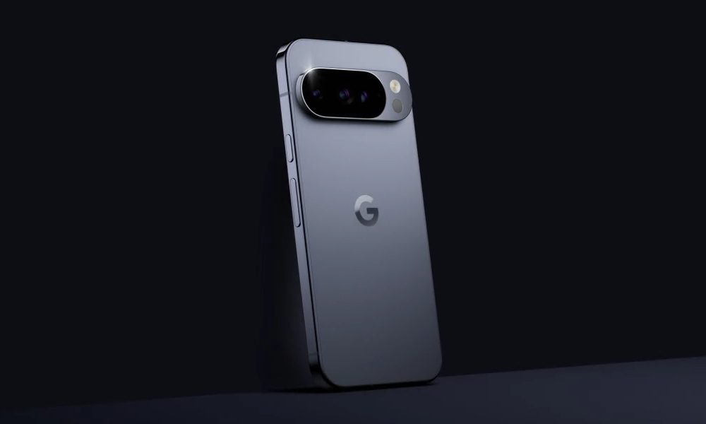 The rear of the Google Pixel 10
