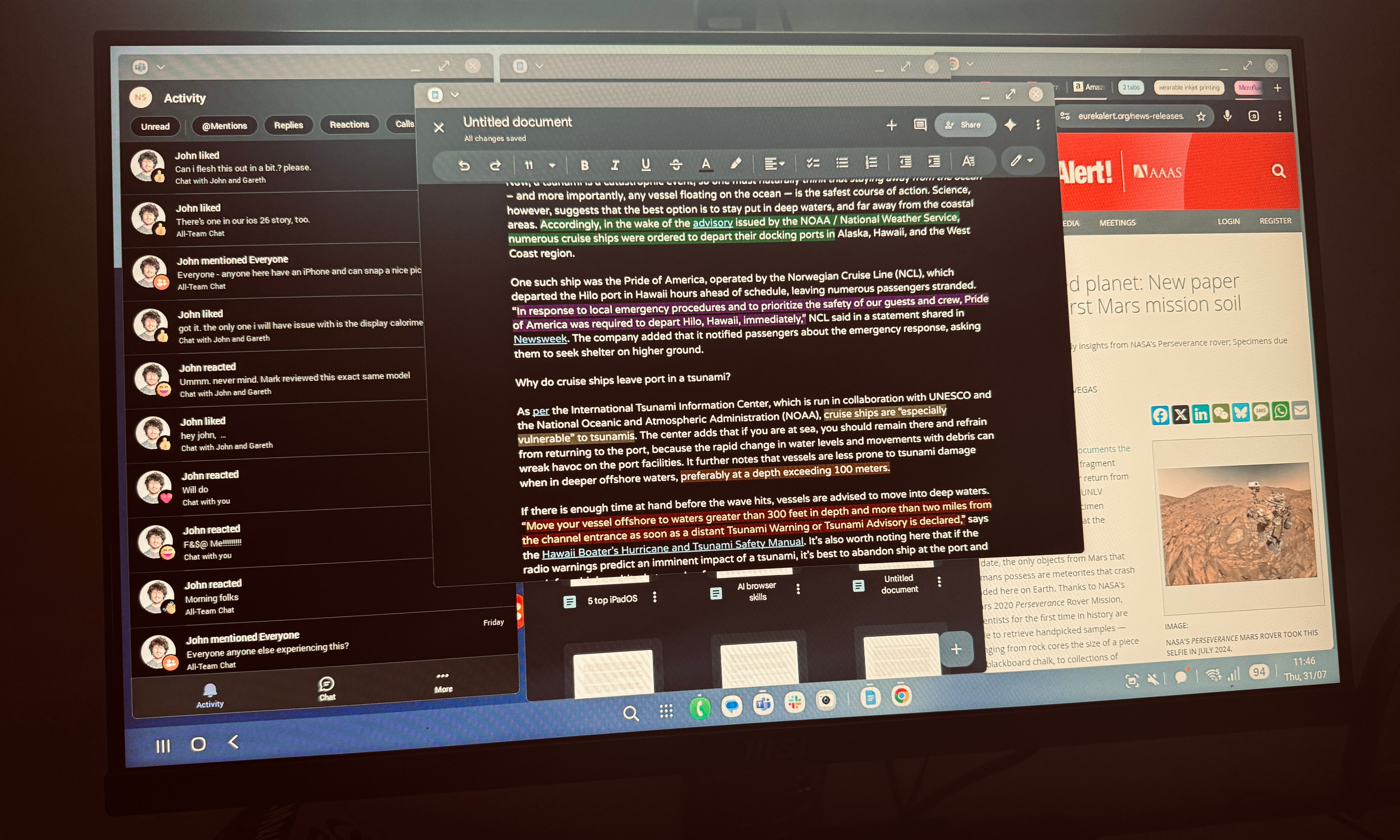 Setting up Samsung DeX on a monitor using your Galaxy Z Fold 7.