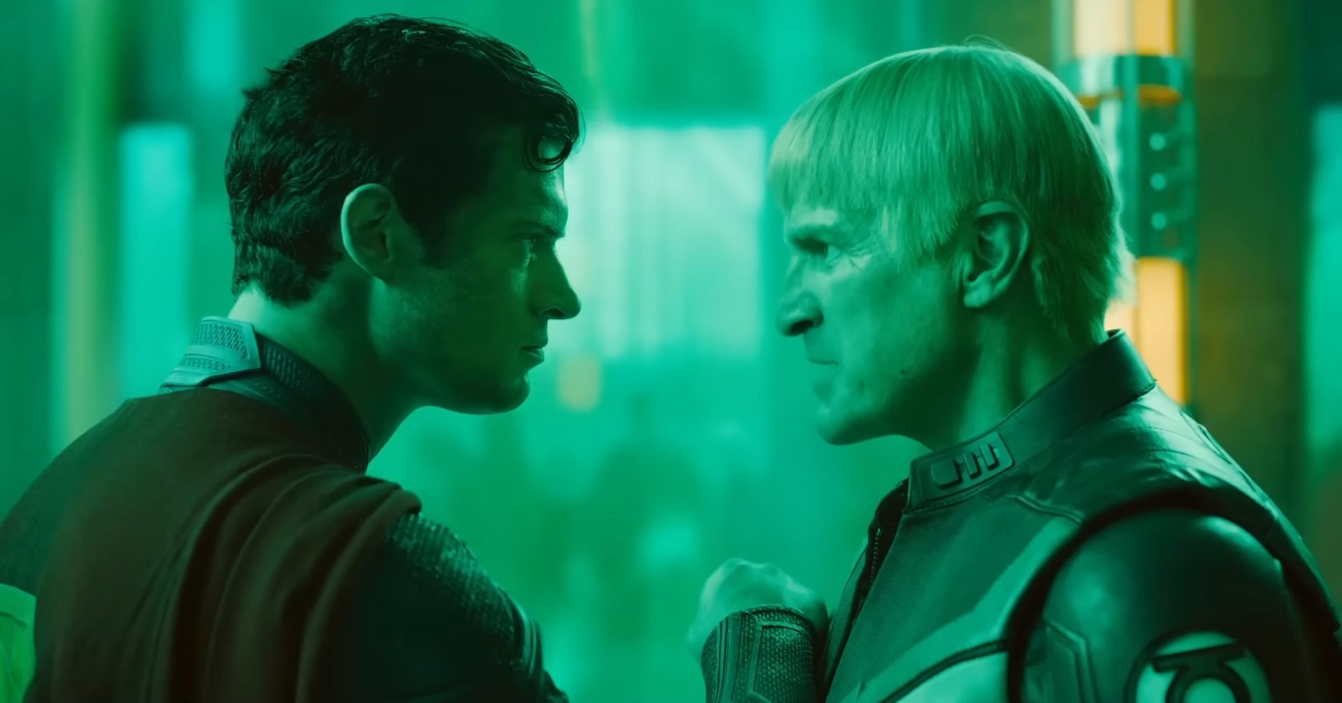Superman facing the Green Lantern in Superman.
