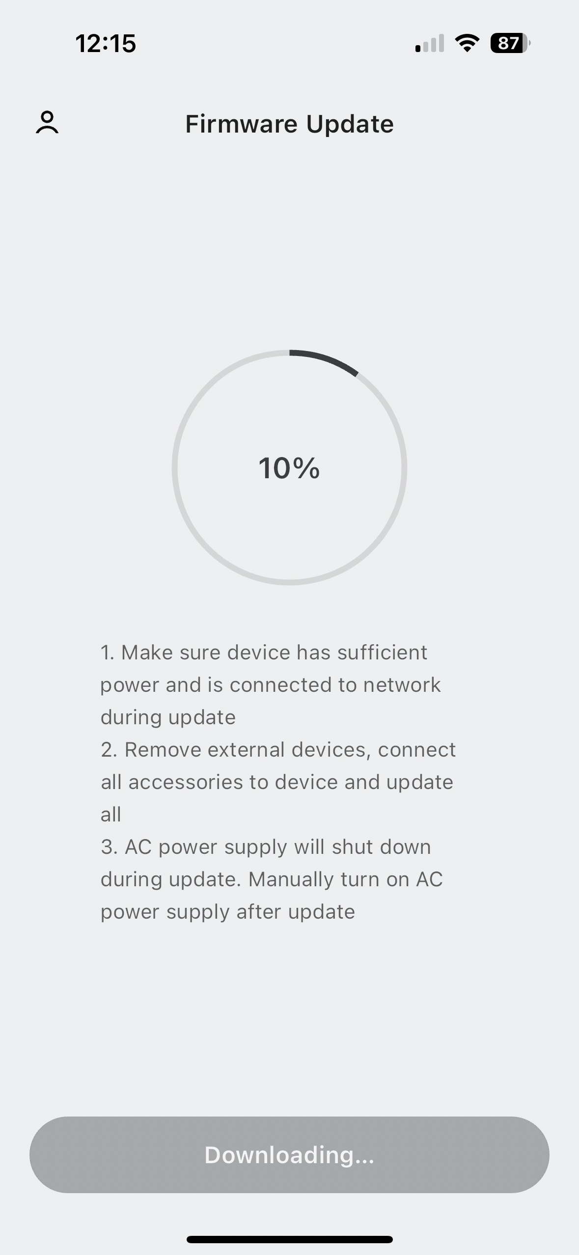 DJI Power 2000 iPhone app