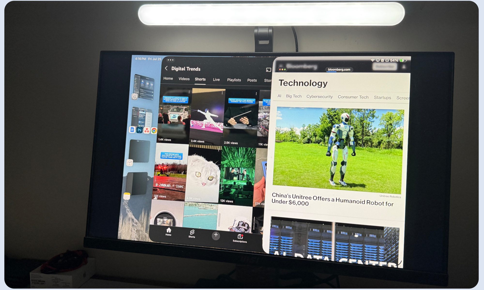 Running multiple apps on external display with iPadOS 26.