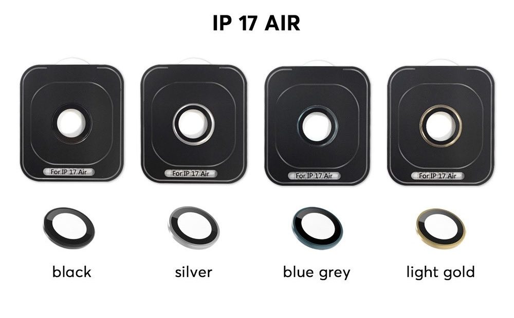 iPhone 17 Air camera protector colors leak