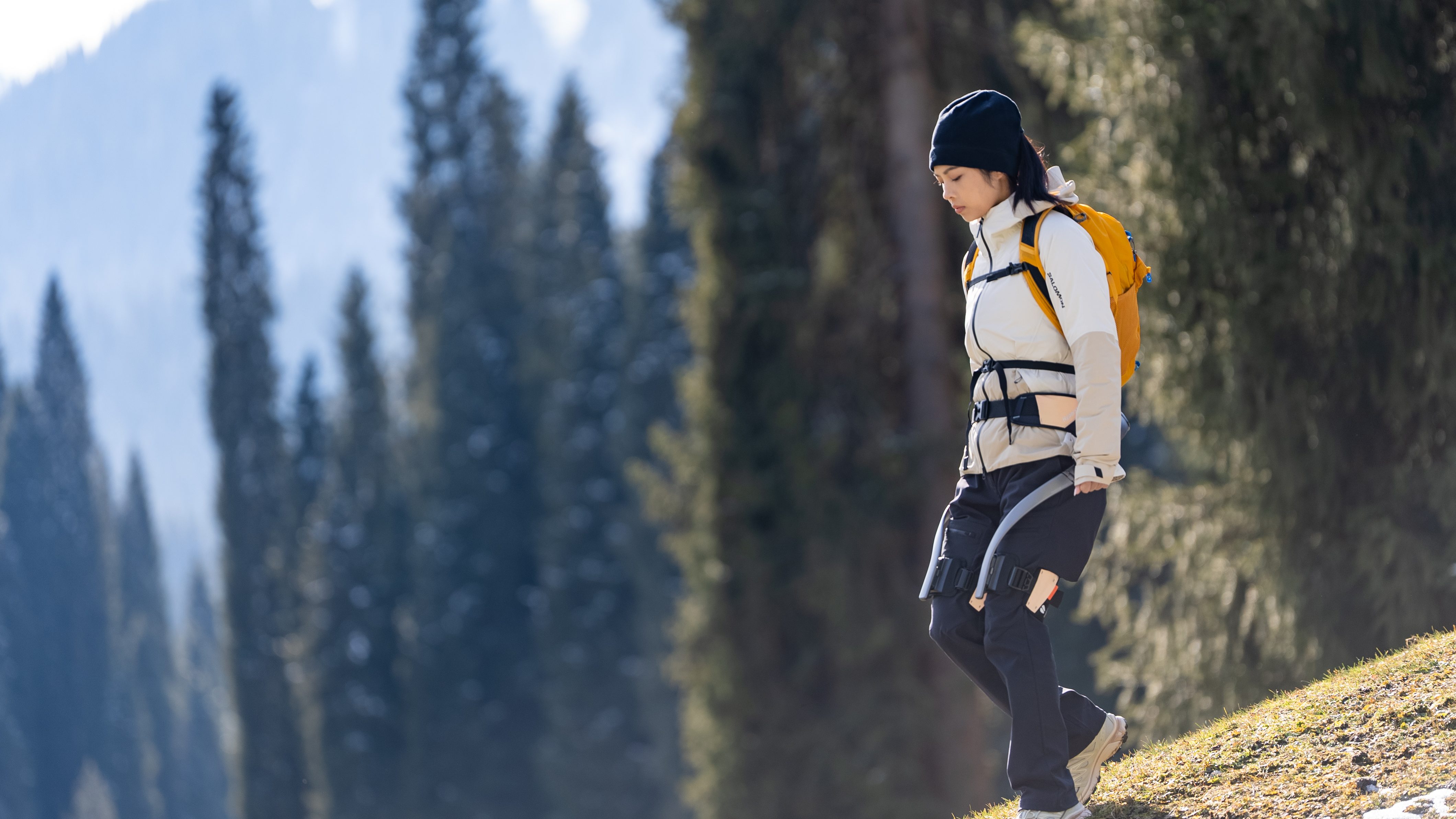 woman wearing hyper shell hiking