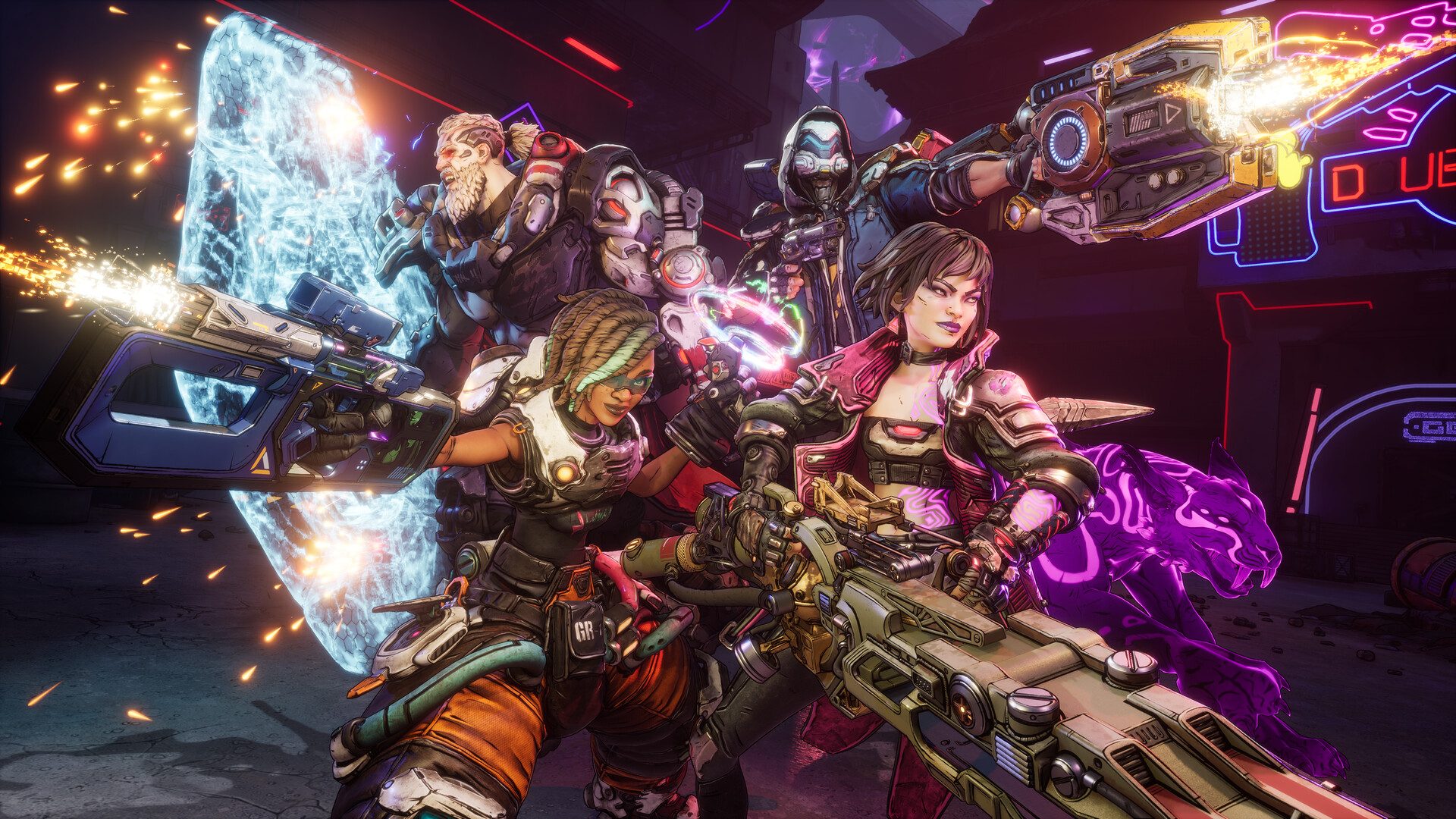 The vault hunters posing in Borderlands 4.